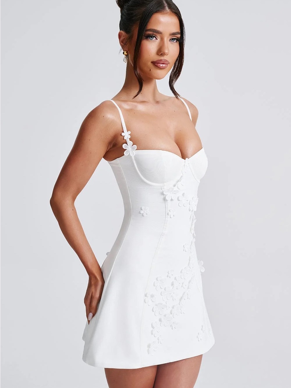 BabyBoo Dalary Mini Dress- Ivory, XS - Picture 2 of 8